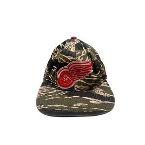 Zephyr Detroit Red Wings Hat Mens Camo Tiger Stripe Ripstop Snapback OSFA